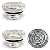 Speed Dealer Harley Davidson Gas Cap Bullseye Version Polished Aluminum