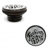 Speed Dealer Customs Harley Davidson Black Letter Gas Cap F-Series(Fucking Gas Lettering)
