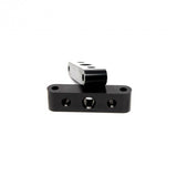 FENDER SPACERS 3 INCH  SPREAD X 1 INCH TALL - HOLES - HARLEY CUSTOM- BLACK ANODIZED