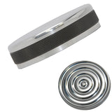 Accent Machined Polished Bullseye Bayonet Shovelhead gas cap for Harley Davidson Years 1973 to 1982