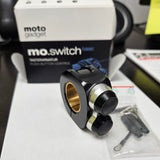 Close-up of a mechanical component with 'mo.switch' branding on a white background