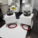 motorcycle lights motogadget brand, showing out of box lights are in a black casing.