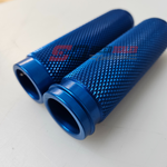 Harley Davidson Motorcycle Grips for Throttle by Wire Fitment - Blue in Color