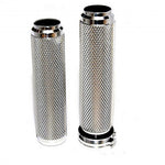 1 inch MOTORCYCLE GRIPS-POLISHED ALUMINUM