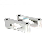 FENDER SPACERS 2 3/4 SPREAD X 1 1/4 INCH TALL - HARLEY CUSTOM- POLISHED