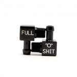 FUEL SIGHT GAUGE KIT WITH BLACK ANODIZED ELBOW FITTINGS WITH INDICATOR TEXT-BLACK