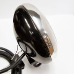 Speed Dealer Customs Chopper Bobber Headlight 3 LED Custom Billet Machined-Polished & Black