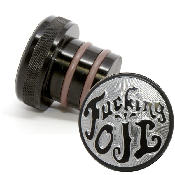 Speed Dealer Customs Oil Cap F-Series - Harley 1965-99 for 1-1/4