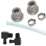 FUEL SIGHT GAUGE KIT WITH BLACK ELBOW FITTINGS WITH CLEAR HOSE