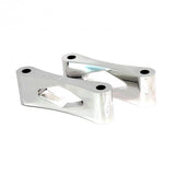 FENDER SPACERS 3 INCH BOLT SPREAD X 1 INCH TALL HARLEY CUSTOM-POLISHED WITH WINDOW