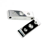 FENDER SPACERS 3'' SPREAD X 1 1/4 '' TALL - HOLES - HARLEY CUSTOM-POLISHED