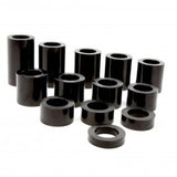 Speed Dealer Performance Wheel Axle Spacer Kit I.D. 1" (1.00) - O.D. 1-1/2" (1.50) - 13 Spacers Black Anodized