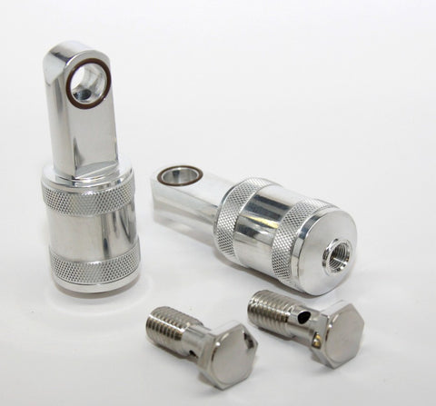 Head Breather Bolts - Doherty Style Polished KNurled
