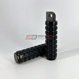 Speed Dealer Customs MK2 Grenade Design Flip Foot Pegs for Harley Davidson Black Anodized