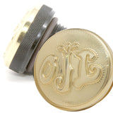 brass oil top with black anodized bottom motorcycle oil cap for custom choppers 1-5/16 inch