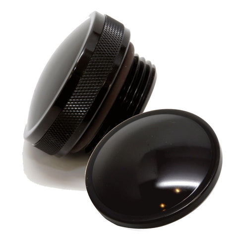 black motorcycle oil cap for 1-1/4 inch thread