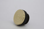 brass and black anodize aluminum bullseye motorcycle oil cap for 1-1/4" thread oil bags