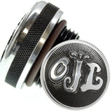 accent machined letters motorcycle oil cap for custom choppers 1-5/16 inch